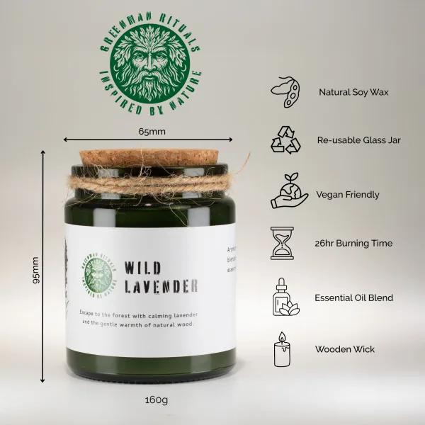 Woodwick sojová svíčka - divoká levandule