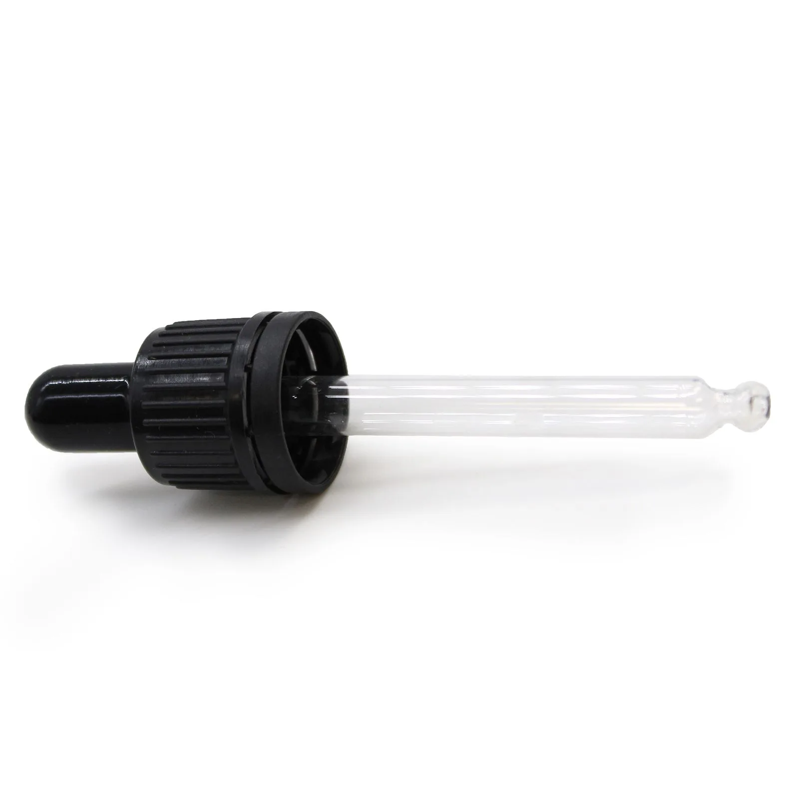 Černá T/E Skleněná Pipeta pro 30ml Lahvičku s Kapátkem 18mm