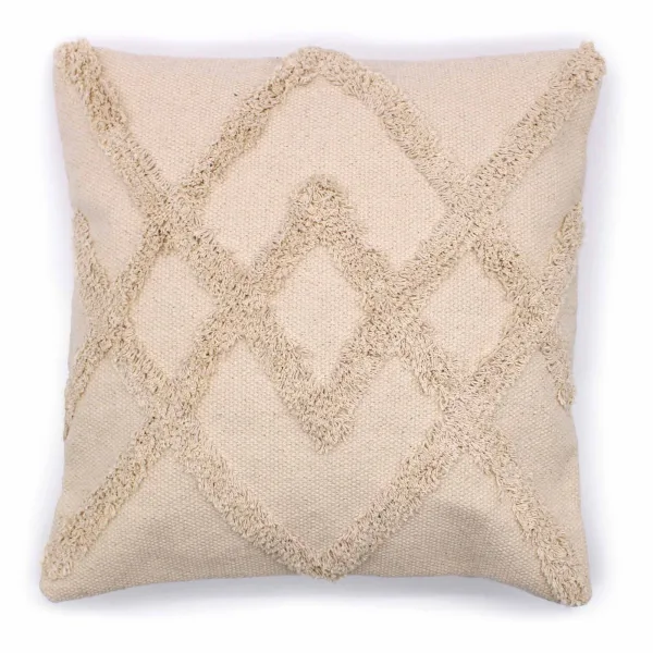 Povlečení na Polštář - Lux Criss-Cross - Krémová - 45x45cm