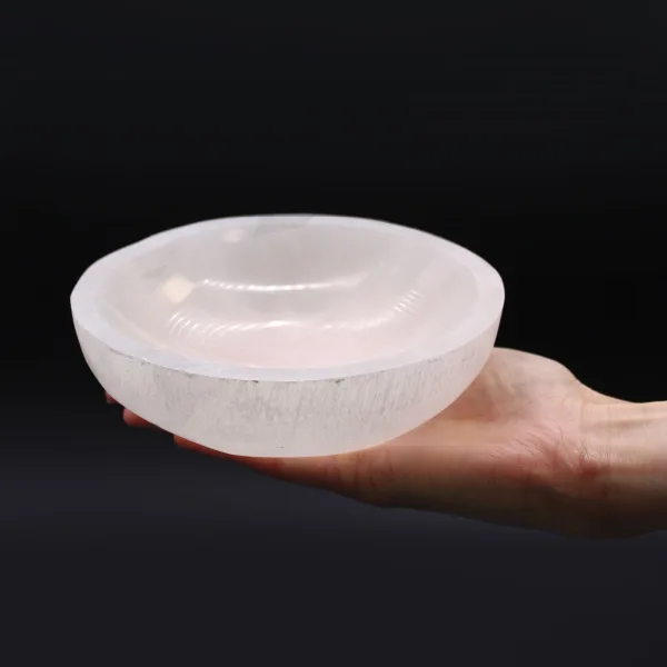 Selenitová Okrouhlá Miska - 15cm
