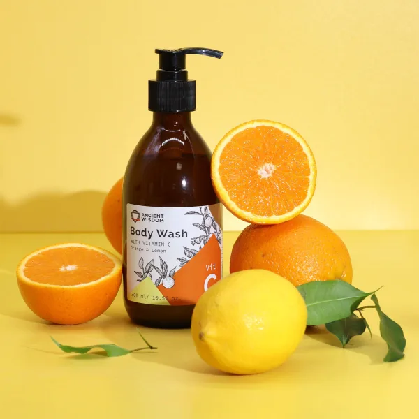 Aromaterapeutický Sprchový Gel s Vitamínem C - Pomeranč a Citrón
