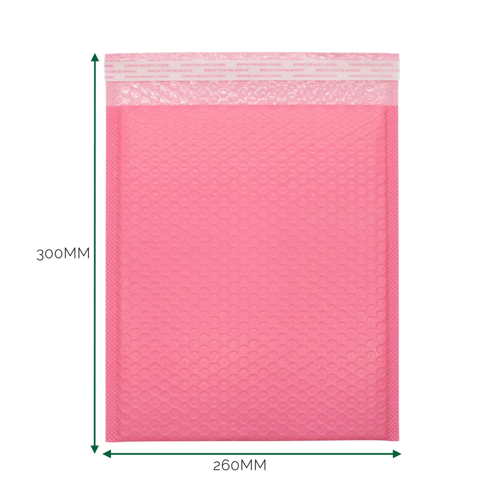 Růžová Polyetylénová Bublinková Obálka (260x300+40mm)