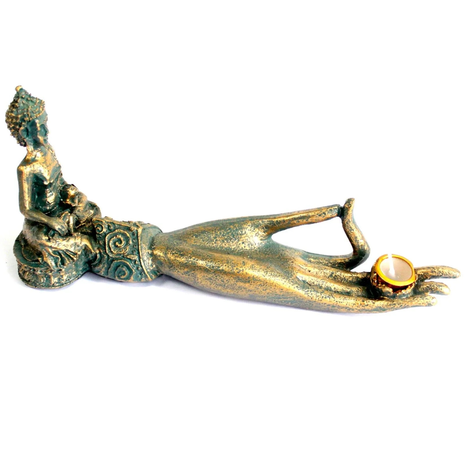 Antický Buddha - Stojan na Vonné Tyčinky - Ruka
