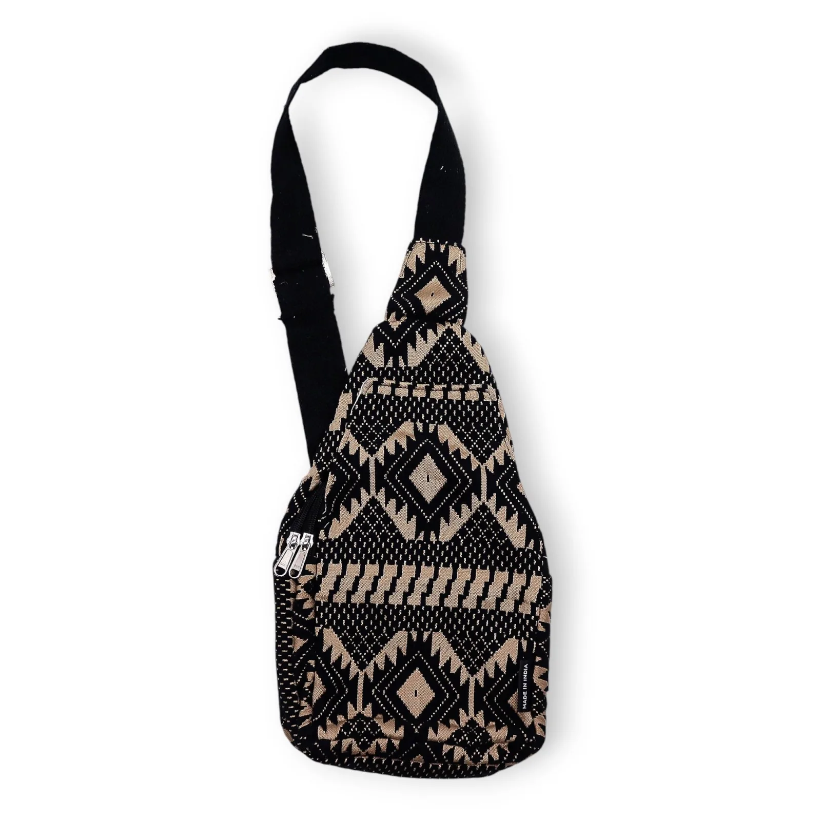 Jacquardové přírodní tašky - Desert Loom - Křížová taška