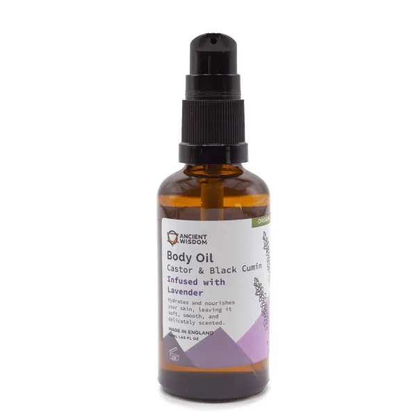Organický Tělový Olej 50ml - Levandule