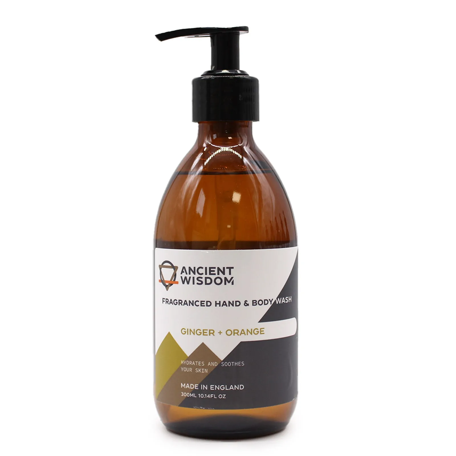 Čistící / Sprchový Gel na Ruce & Tělo 300ml - Zázvor a Pomeranč