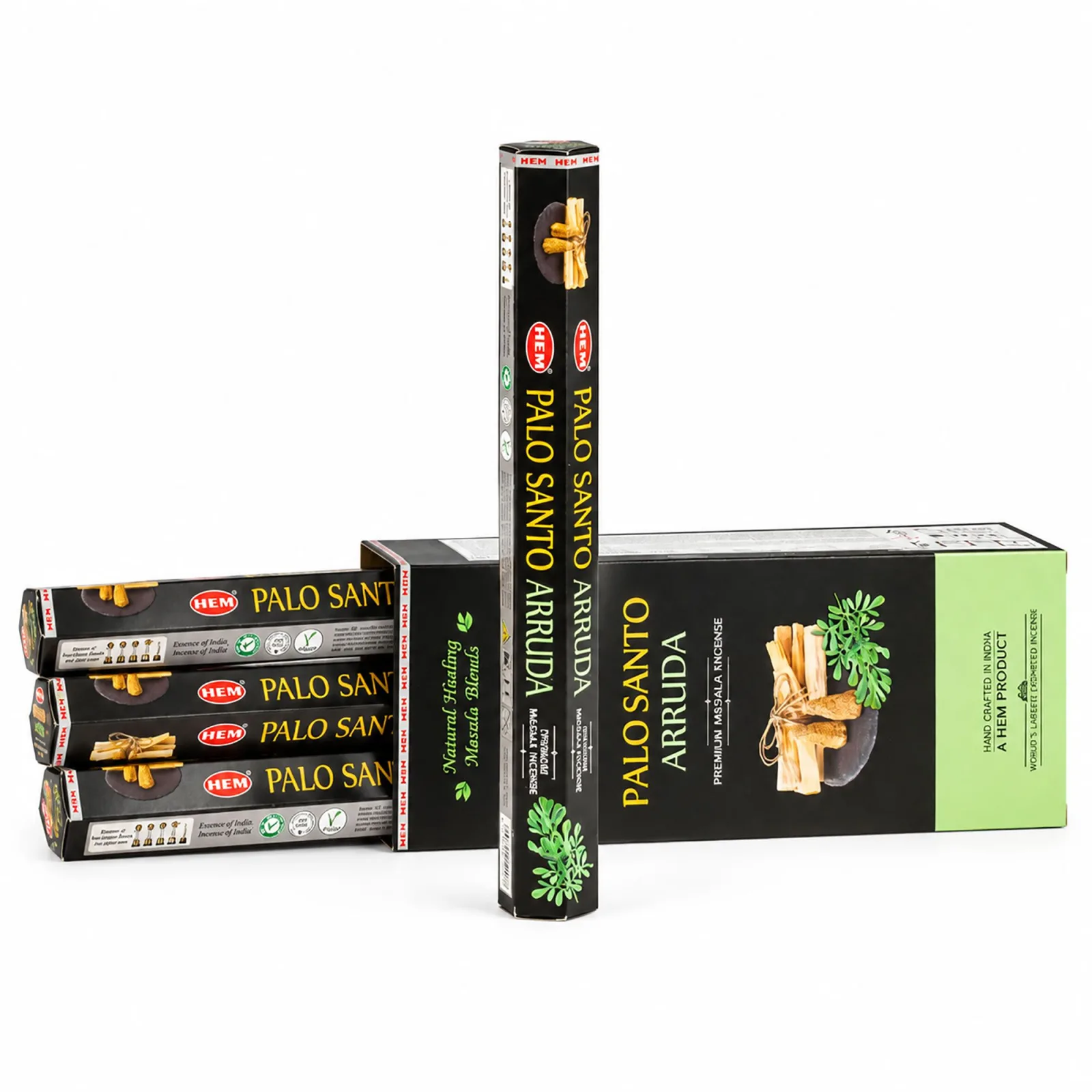 HEM Šestiúhelníkové Kadidlo - Palo Santo Masala - Ruda