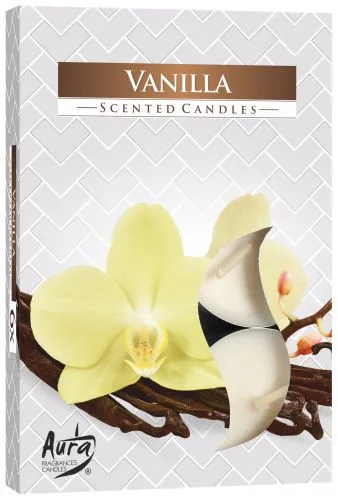 Set 6 Čajových Svíček s Vůní - Vanilka