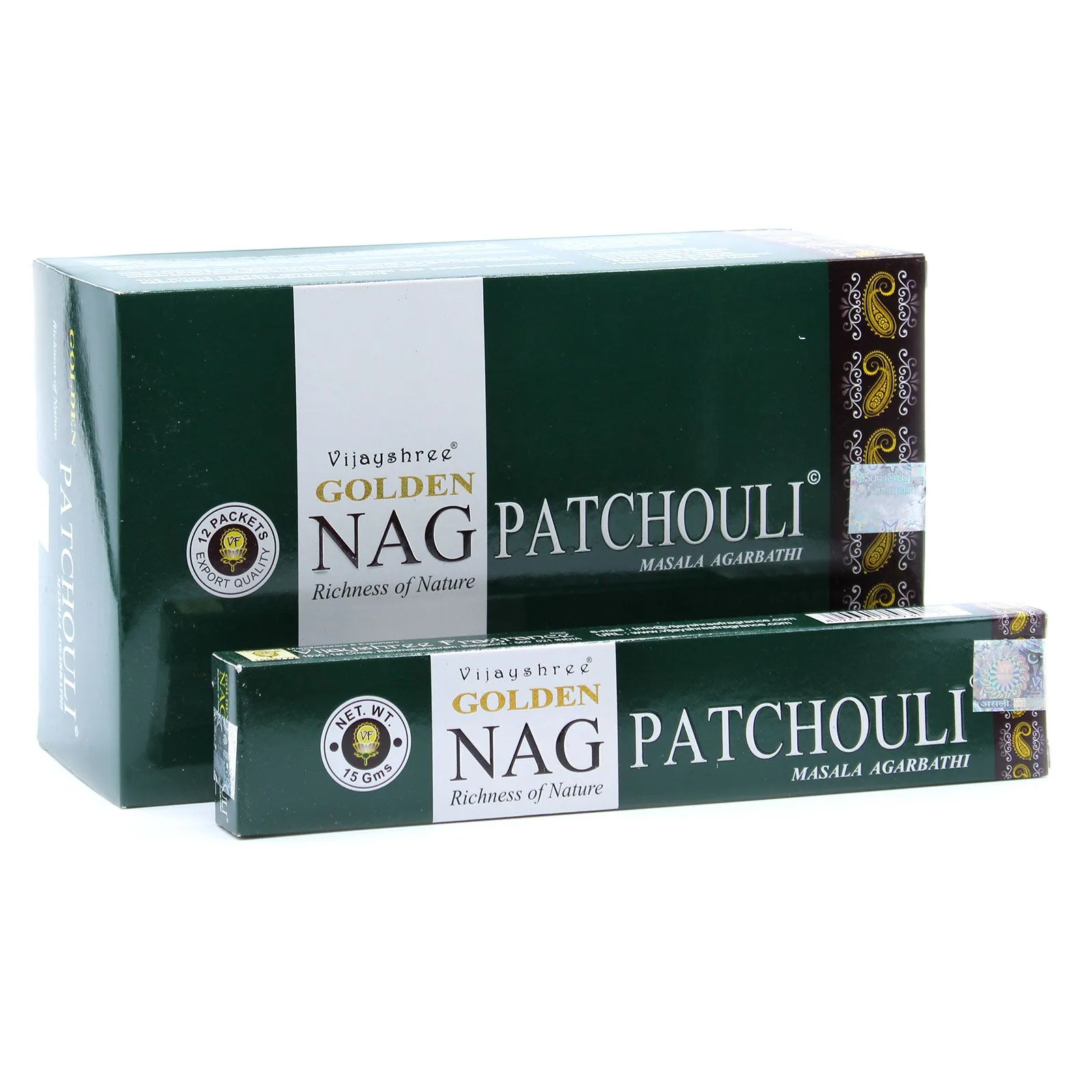 15g Vonné Tyčinky Zlaté Nag - Patchouli