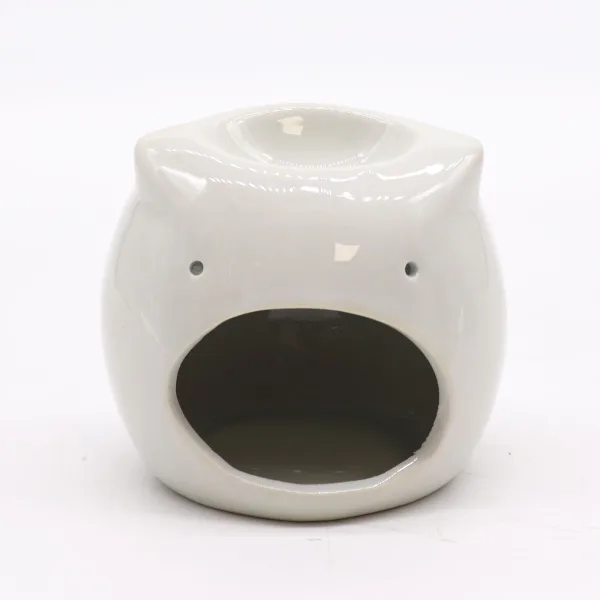 Klasická Bílá Aroma Lampa - Nízká Sova