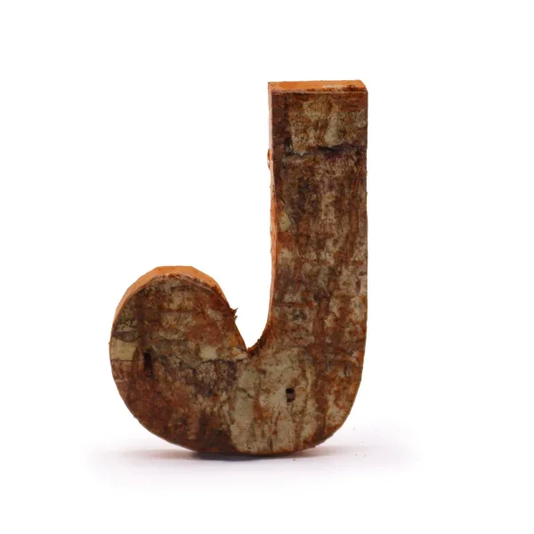 Písmeno - Rustikální Kůra - J  - 7cm