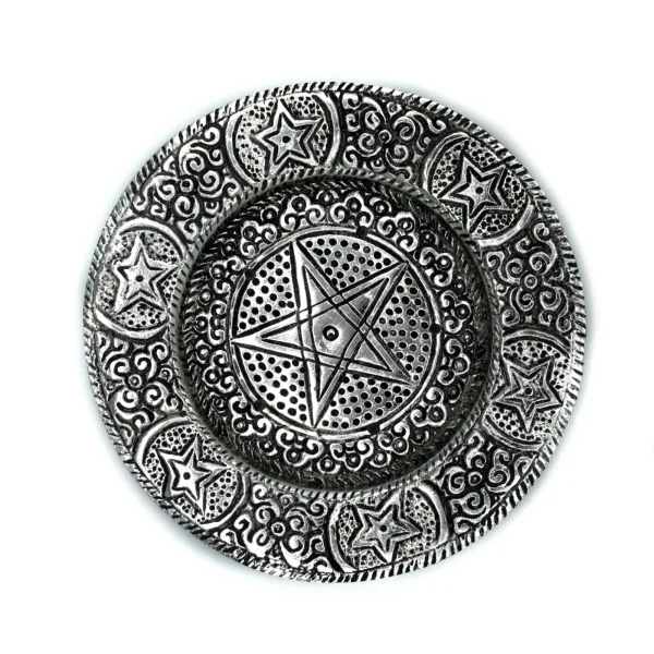 Stojan na Vonné Tyčinky z Leštěného Hliníku - Pentagon - 11.5cm