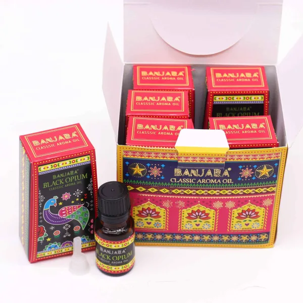 Banjara Indický Vonný Olej 10ml - Černé Ópium