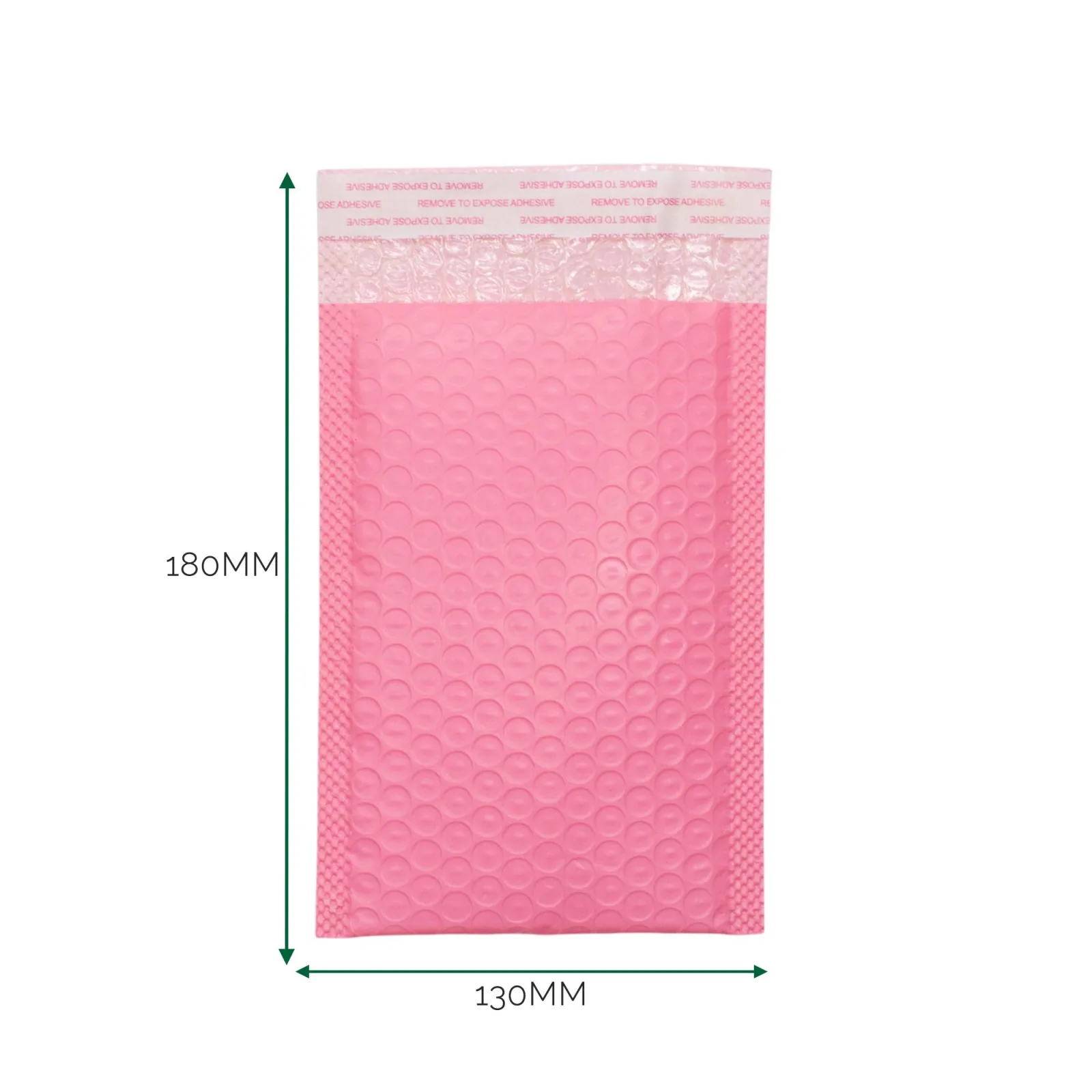 Růžová Polyetylénová Bublinková Obálka (130x180+40mm)
