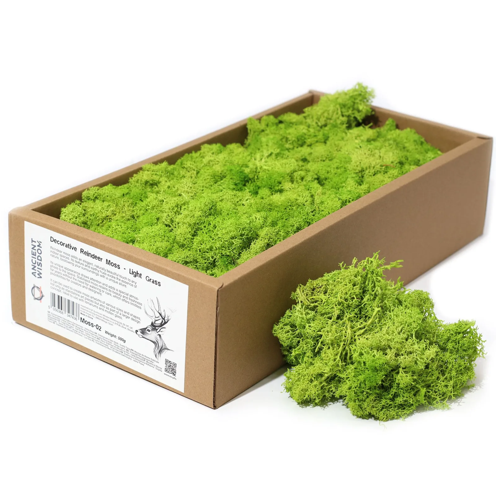 Kvalitní Dekorativní Mech - Světlá Tráva  -  635g Box
