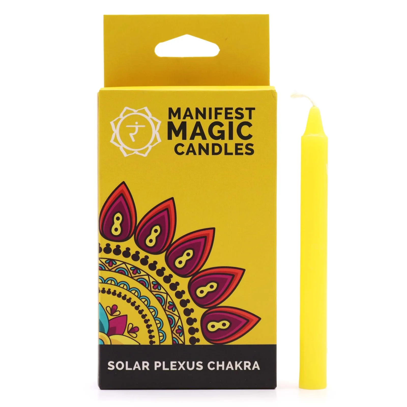 Esoterické Magické Svíčky (balení 12 kusů) - Žluté - Solar Plexus Čakra