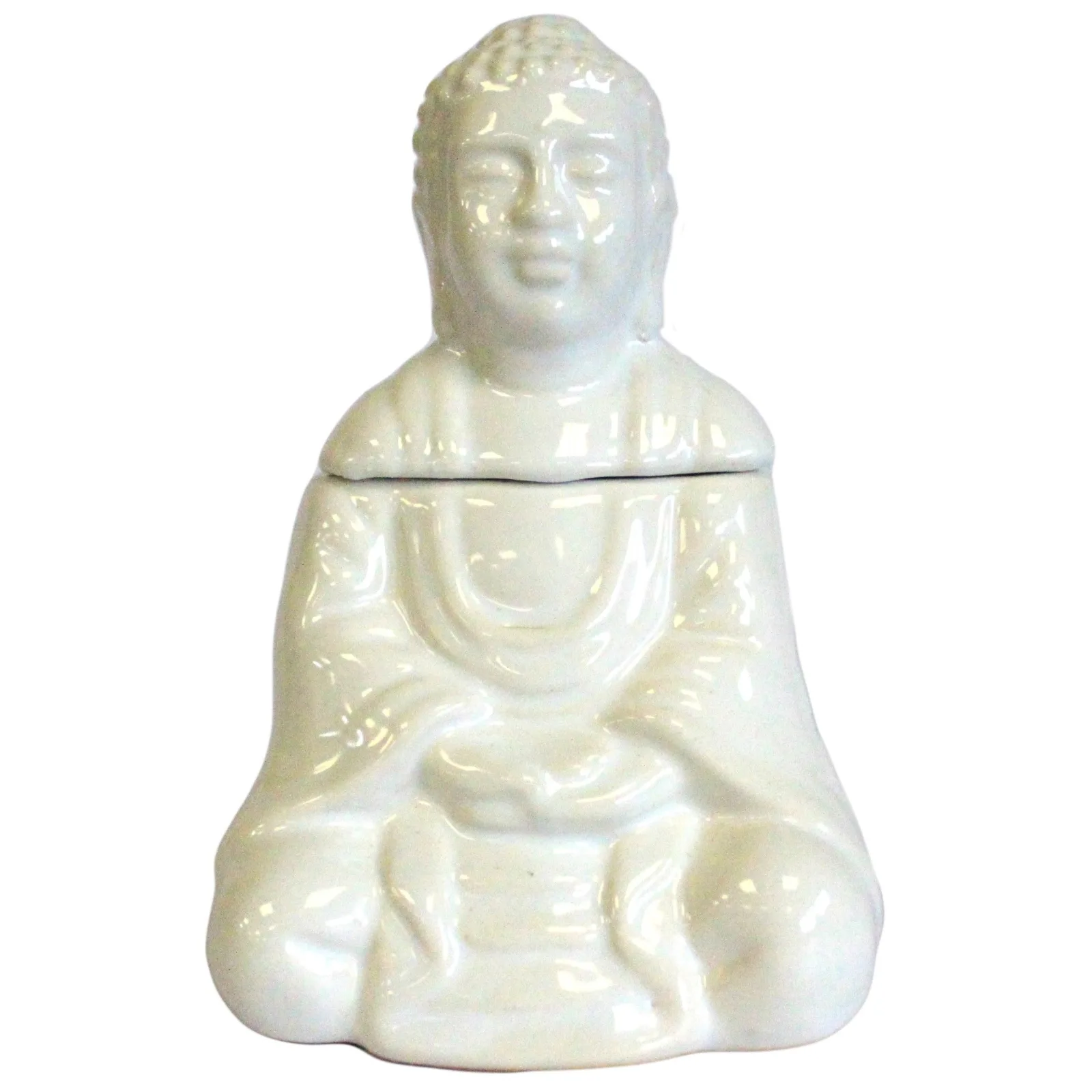 Aroma Lampa Sedící Buddha - Bílá