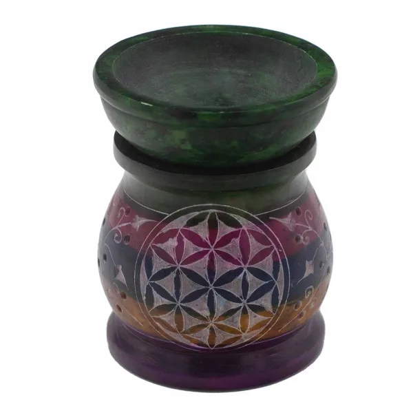 Mastková Aroma Lampa 10.5cm - Květ Života - 5 Barev