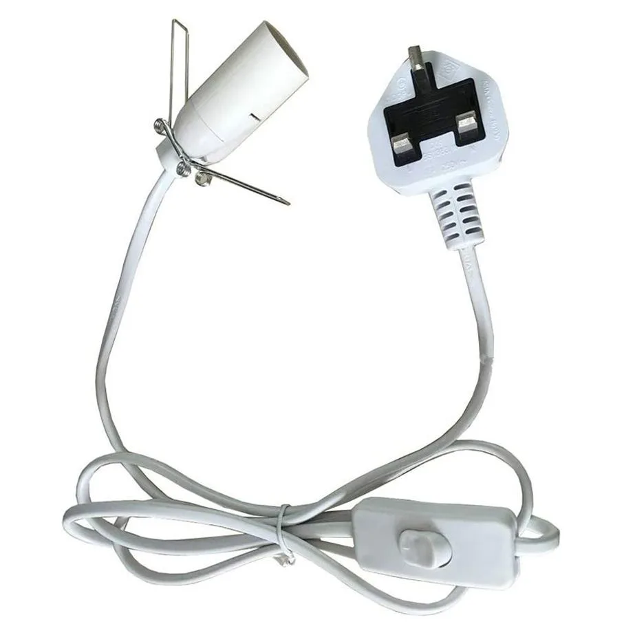 Bílý kabel s konektorem - Velká Británie