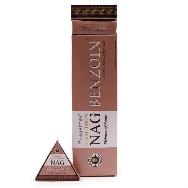 42g Jumbo Golden Nag - Benzoin Back Flow Vonné Kužely