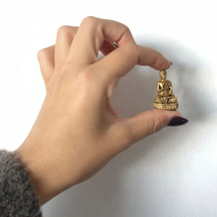 Mosazné miniatury bohů - Buddha (17 g) - 34 mm