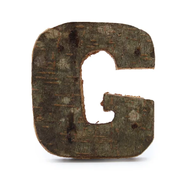 Písmeno - Rustikální Kůra - G  - 7cm