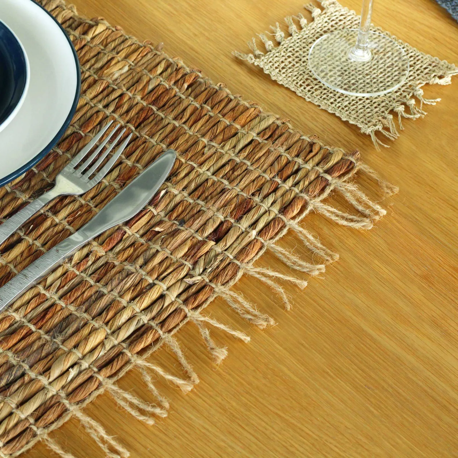 Přírodní Prostírání z Vodního Hyacintu - Robusta a Střapce