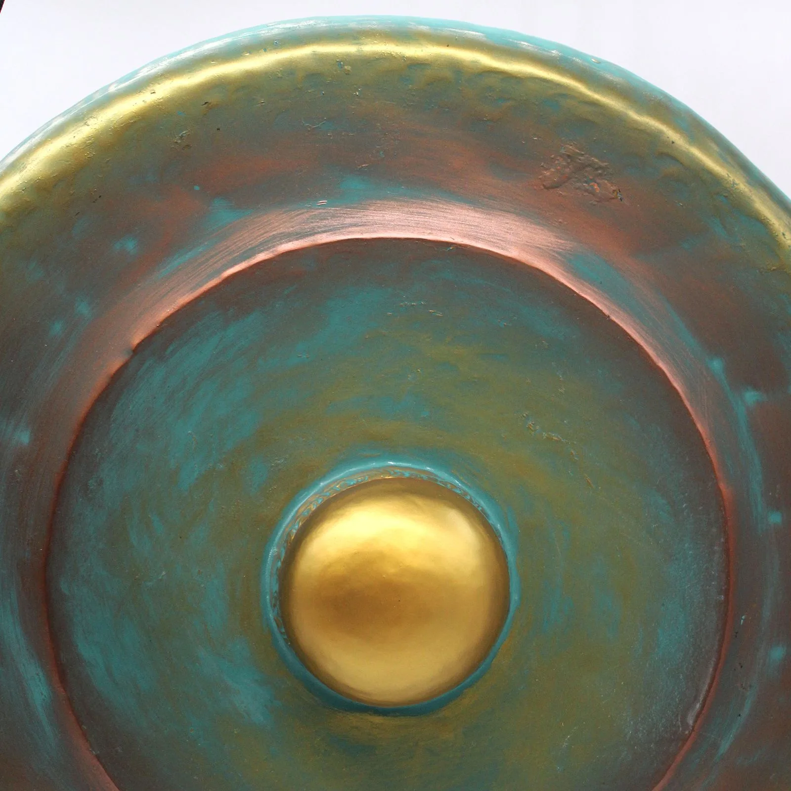Střední Gong se Stojanem - 50cm - Zelený
