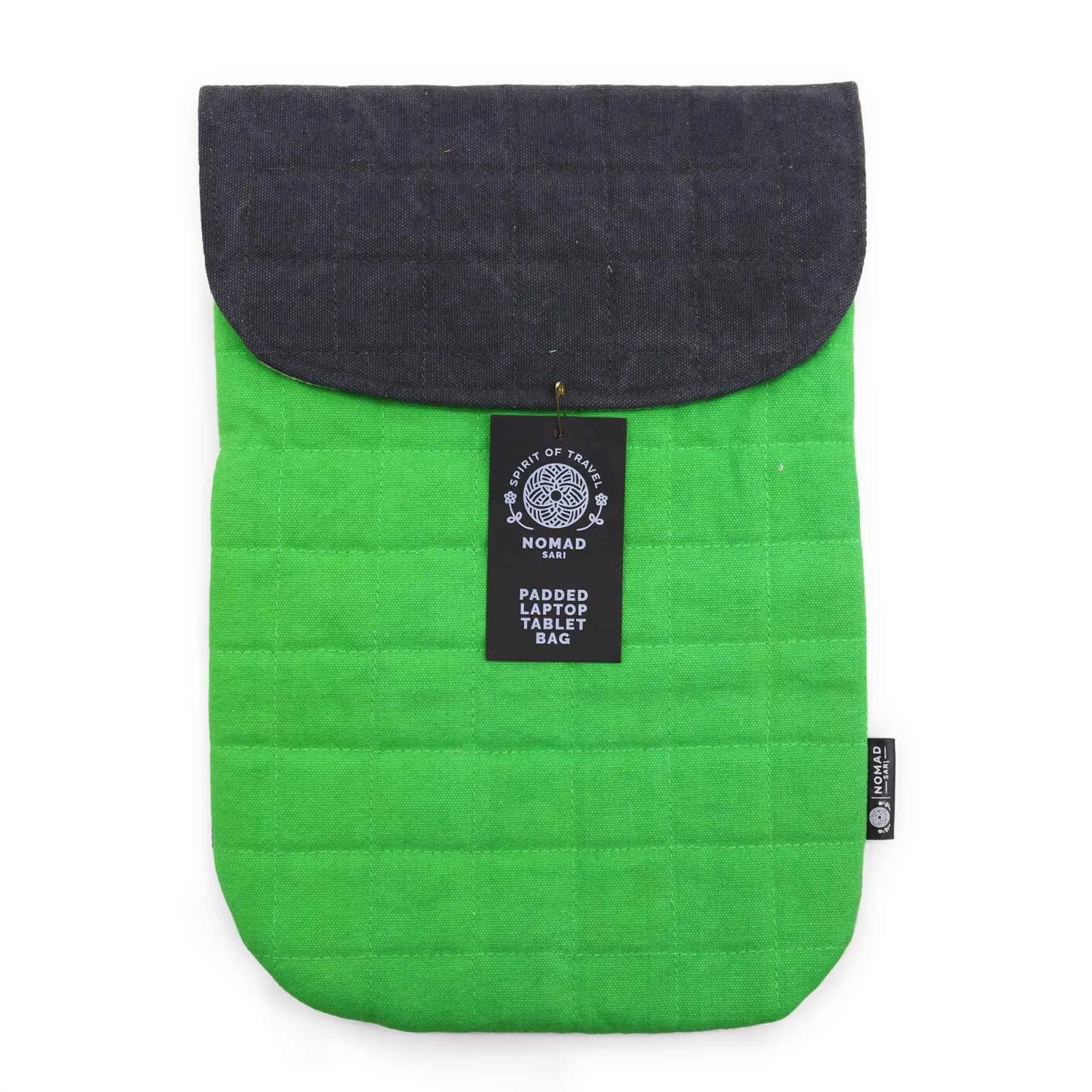 Polstrované Pouzdro na Notebook – Žabí Zelená – 14 oz stonewash