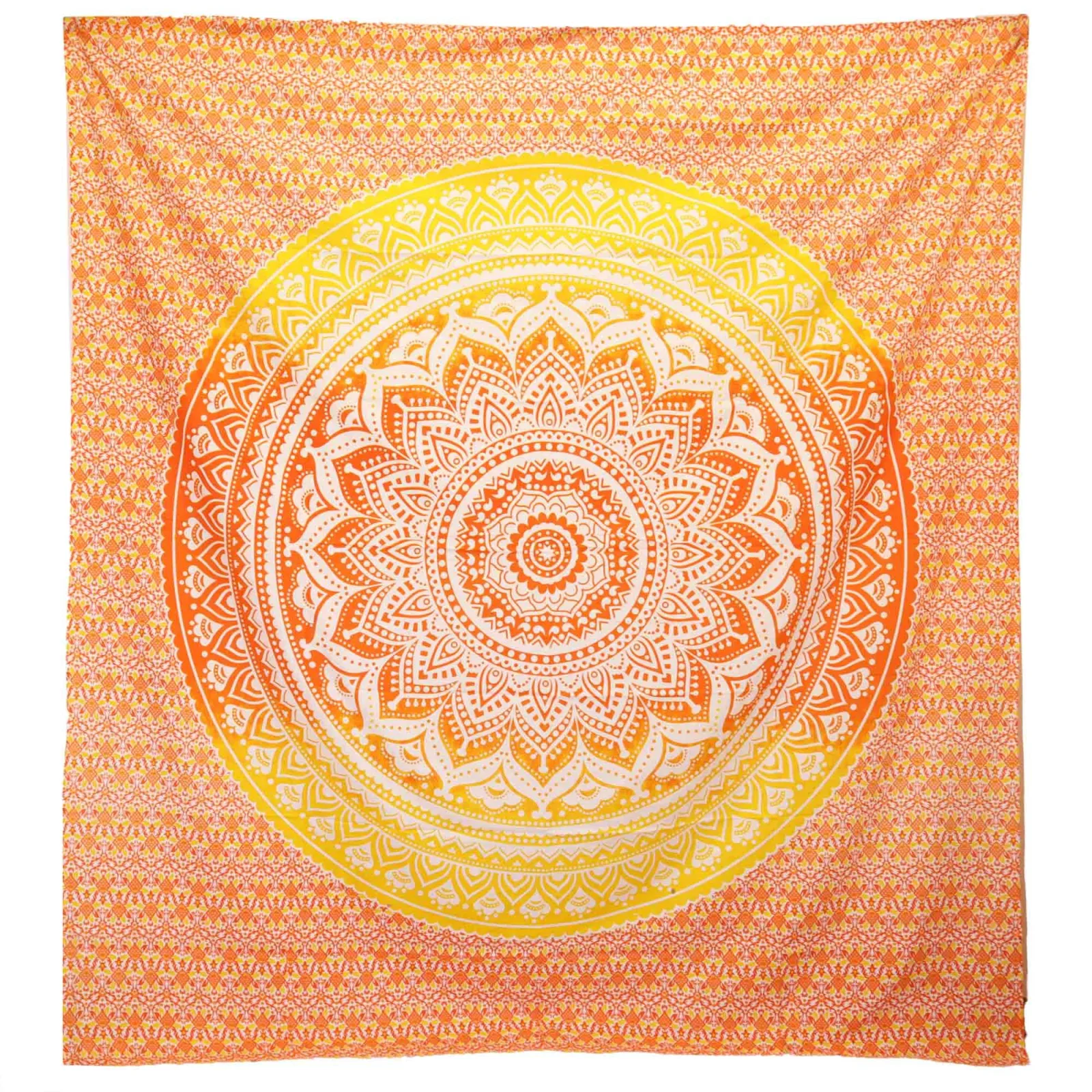 Nástěnný Závěs / Plážové Prostěradlo - Umrao Mandala - Oranžová