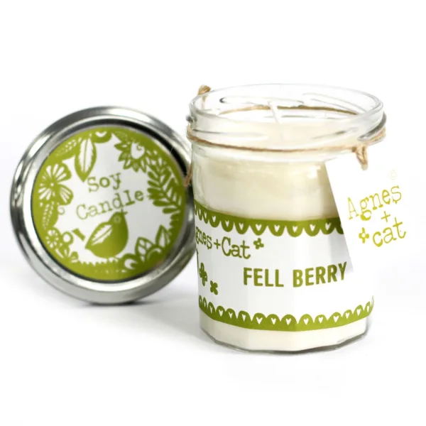 220g Sójová Svíčka v Zavařovací Sklenici - Fell Berry