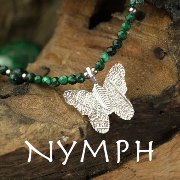 Duch nymfy - drahokamová sada náhrdelníků - Lesní duch