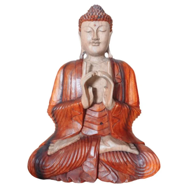 Ručně Vyřezávaná Socha Buddhy - Dvě Ruce - 60cm